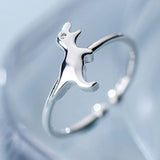 925 Sterling Silver Dinosaur Ring for Women, Size 5 6 7