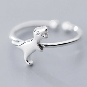 925 Sterling Silver Dinosaur Ring for Women, Size 5 6 7
