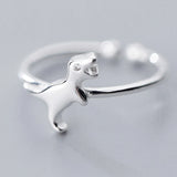 925 Sterling Silver Dinosaur Ring for Women, Size 5 6 7