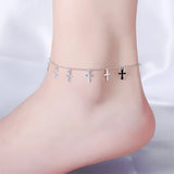 925 Sterling Silver Anklet Chain for Women 19.5cm