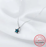 925 Sterling Silver Sweet Star CZ Necklace For Women