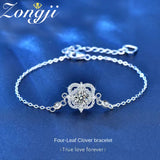925 Sterling Silver Moissanite Bracelet for Women