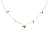 925 Silver 18k Plated Spring Charm Choker Necklace