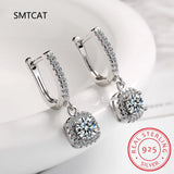 925 Sterling Silver 2.82CT Moissanite Diamond Tassel Earrings