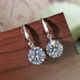 925 Sterling Silver 2.82CT Moissanite Diamond Tassel Earrings