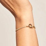 925 Silver Women Chain Bracelet 2mm Tennis Paper Clip Chain Adjustable