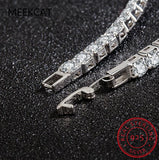 925 Silver 4MM Moissanite Diamond Tennis Bracelet 18k Jewelry