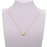 925 Silver Opal Stone Crown Necklace