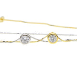 925 Silver CZ Charm Necklace For Women Wedding
