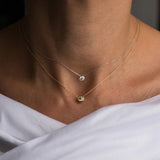 925 Silver CZ Charm Necklace For Women Wedding