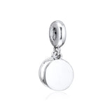 925 Silver Owl Dangle Charm Bead for Bracelet DIY Jewelry