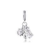 925 Sterling Silver American Icons Dangle Charm Beads