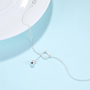 925 Sterling Silver Kitten Bell Anklets for Women