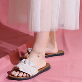 925 Sterling Silver Kitten Bell Anklets for Women
