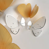 925 Silver Butterfly Stud Earrings Women Fine Jewelry Party Gift