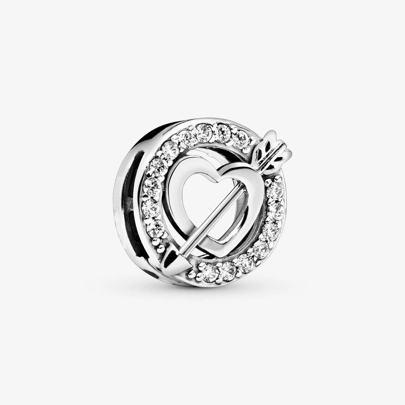 925 Silver Heart Arrow Charm for Reflexions Bracelet