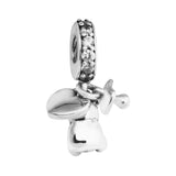 925 Silver Baby Treasures Dangle Charm Bead for Bracelet