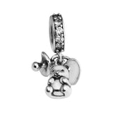 925 Silver Baby Treasures Dangle Charm Bead for Bracelet