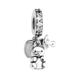 925 Silver Baby Treasures Dangle Charm Bead for Bracelet