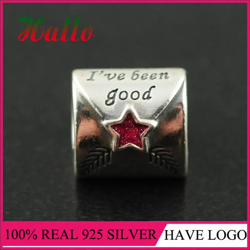 925 Sterling Silver Christmas Charm Bead for Bracelet DIY