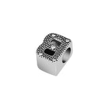 925 Sterling Silver Letter B Alphabet Charm for Women DIY Jewelry