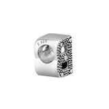 925 Sterling Silver Letter B Alphabet Charm for Women DIY Jewelry