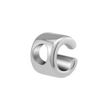 925 Silver Letter C Alphabet Charm for Bracelet