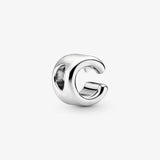 925 Silver Letter C Alphabet Charm for Bracelet