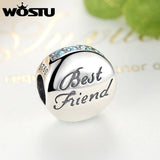 925 Silver Charm Beads CZ Fit WST Bracelet Bangle DIY Jewelry