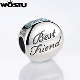 925 Silver Charm Beads CZ Fit WST Bracelet Bangle DIY Jewelry