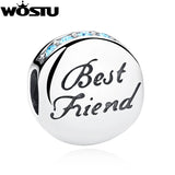 925 Silver Charm Beads CZ Fit WST Bracelet Bangle DIY Jewelry