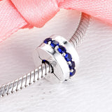 925 Sterling Silver CZ Clip Charms for Bracelet Stopper Beads