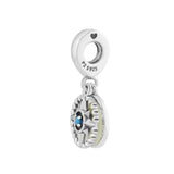 925 Silver Compass Rose Dangle Charm Bead for Bracelet