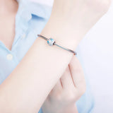 925 Silver Dog Footprint Zircon Paw Bead for Bracelet