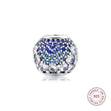 925 Silver Enchanted Pave Charm with Clear CZ Beads - DIY Jewelry Making