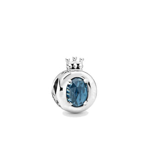 925 Sterling Silver Crown Charm Beads for Bracelet DIY Jewelry