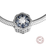 925 Sterling Silver Flower Charm for Bracelet Making
