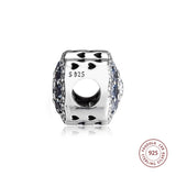 925 Sterling Silver Flower Charm for Bracelet Making