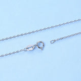 925 Sterling Silver Water Wave Cross Chain Necklace