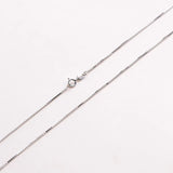 925 Sterling Silver Water Wave Cross Chain Necklace