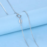 925 Sterling Silver Water Wave Cross Chain Necklace