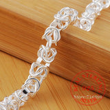 925 Sterling Silver Faucet Bracelet Chains for Men and Women