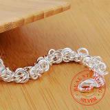 925 Sterling Silver Faucet Bracelet Chains for Men and Women