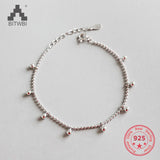 925 Silver Bracelet Minimalist Beads Charms for Women