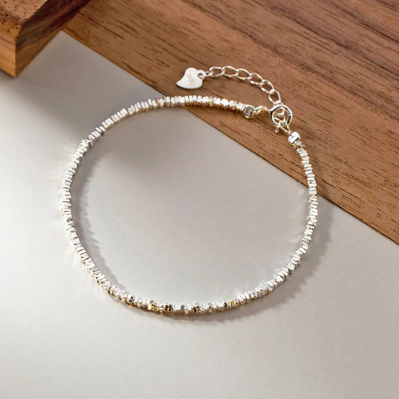 925 Silver Bracelet Retro Chain Men/Women Couple Bracelet Gift