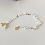 925 Silver Bracelets Women Natural Pearls Chain Fine Jewelry