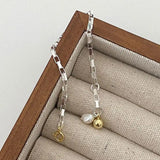 925 Silver Bracelets Women Natural Pearls Chain Fine Jewelry