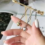 925 Silver Heart Charm Chain Bracelet Gift for Women