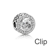 925 Sterling Silver 1:1 Heart Safety Clip for DIY Jewelry