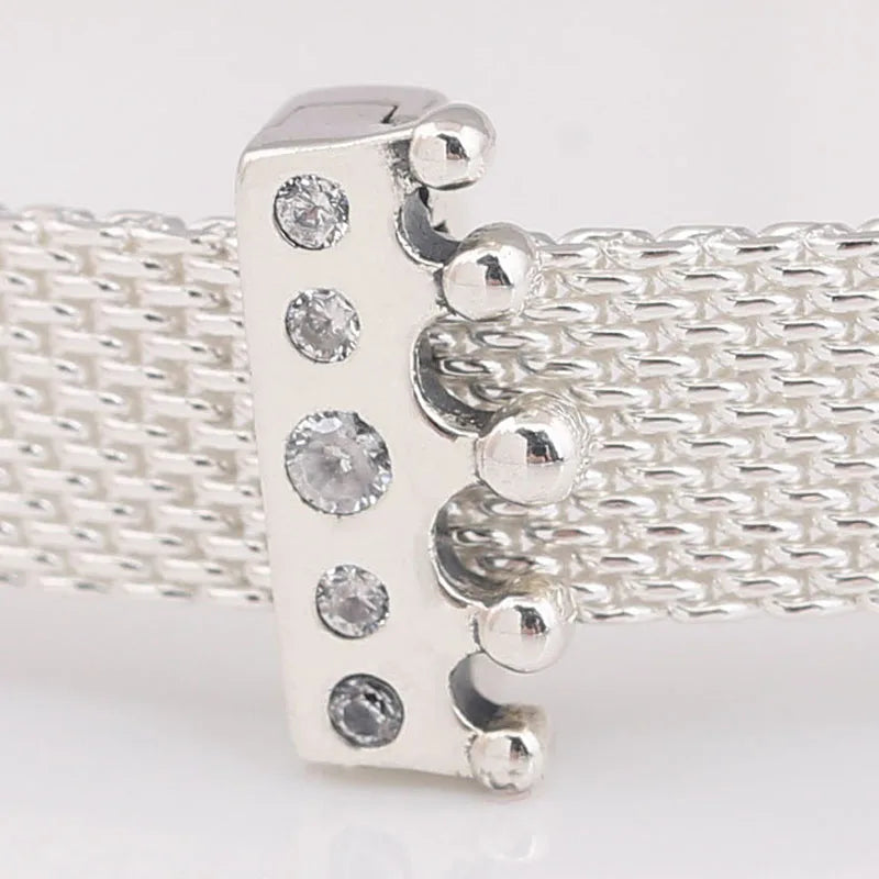 925 Silver Reflexions Crown Clip Charm Jewelry